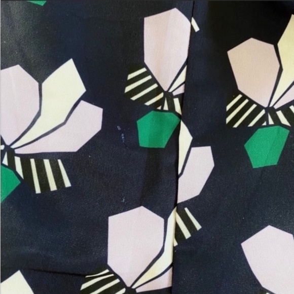 ANTHROPOLOGIE Mare Mare Navy And Purple Lotus Shorts NWT - Picture 8 of 8